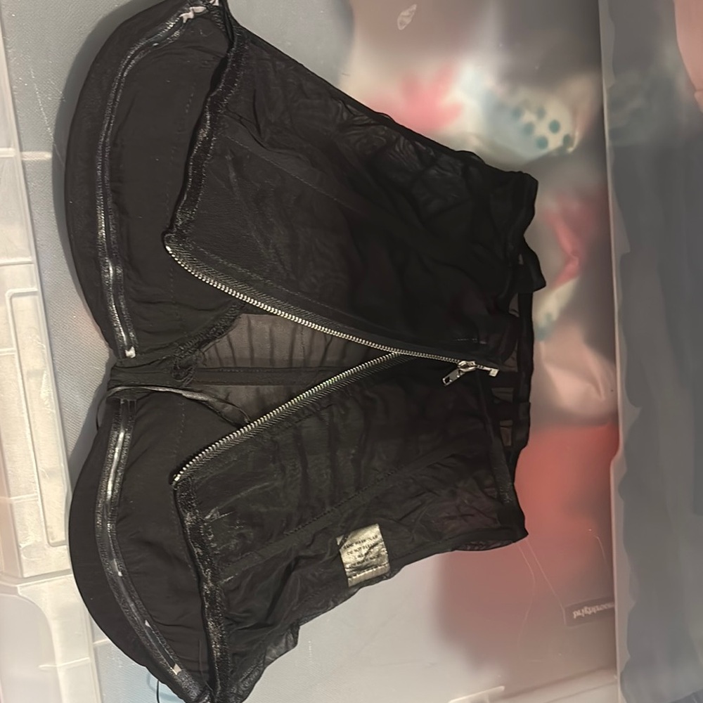 AKIRA Black Zipper Bodysuit
